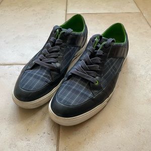 Men’s Hugo Boss Limited Blue Plaid Sneakers (10)
